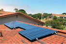 San Diego solar panel on roof